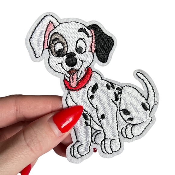 Dalmatian Dog White Spotted Puppy Disney Inspired 101 Dalmatians Iron-On Patch - Picture 2 of 4